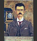 Frida Kahlo Canvas Paintings - Portrait of Don Guillermo Kahlo